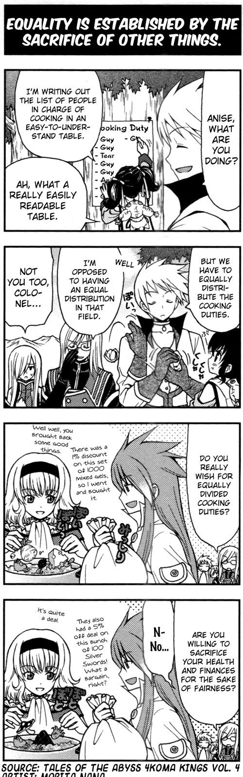 Tales Of The Abyss 4Koma Kings - Chapter 84 : V4 Equality Is Established By The Sacrifice Of Other Things