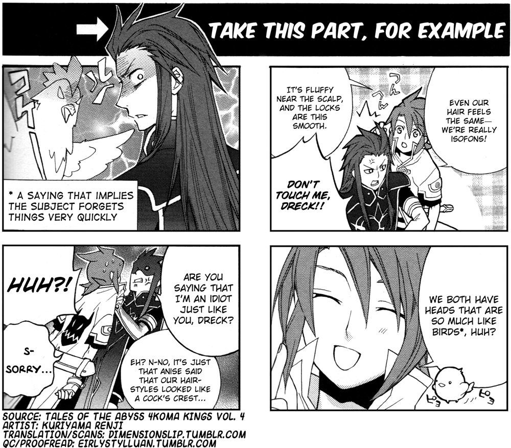 Tales Of The Abyss 4Koma Kings - Chapter 56 : V4 Take This Part, For Example