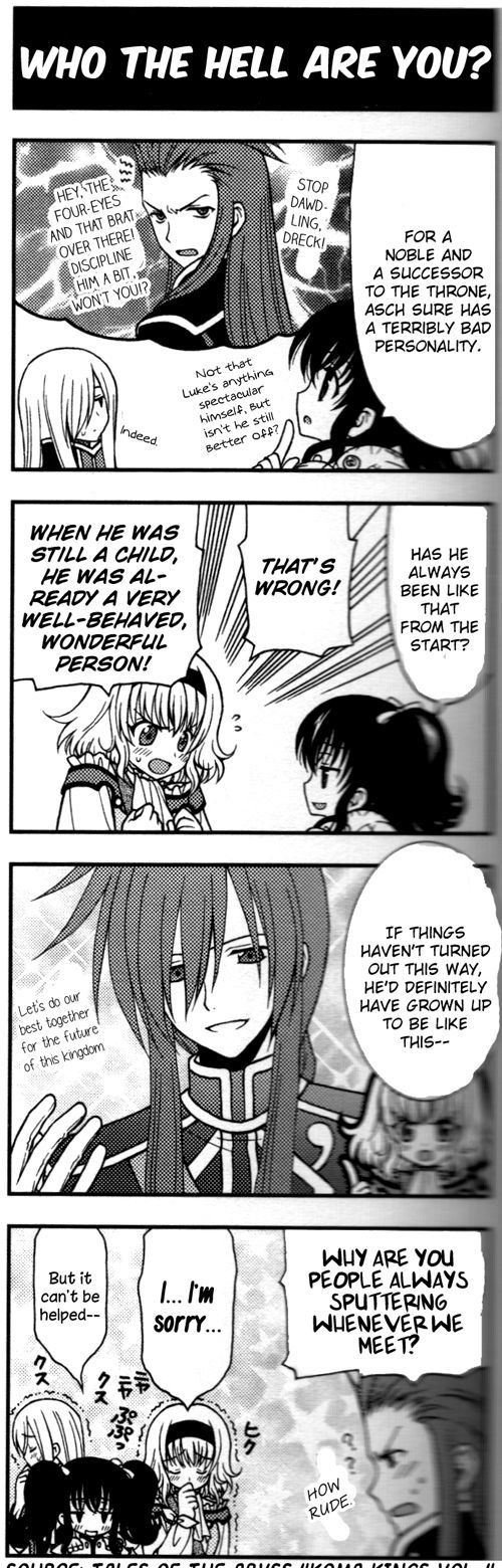 Tales Of The Abyss 4Koma Kings - Chapter 78 : V4 Who The Hell Are You?