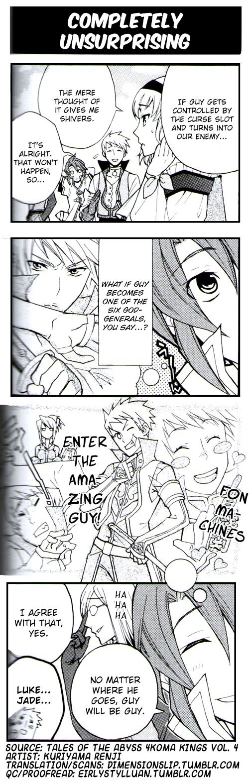 Tales Of The Abyss 4Koma Kings - Chapter 65 : V4 Completely Unsurprising