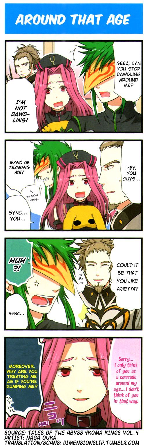 Tales Of The Abyss 4Koma Kings - Chapter 29 : V4 Around That Age