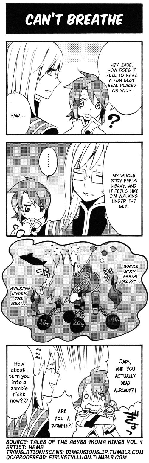 Tales Of The Abyss 4Koma Kings - Chapter 35 : V4 Can't Breathe