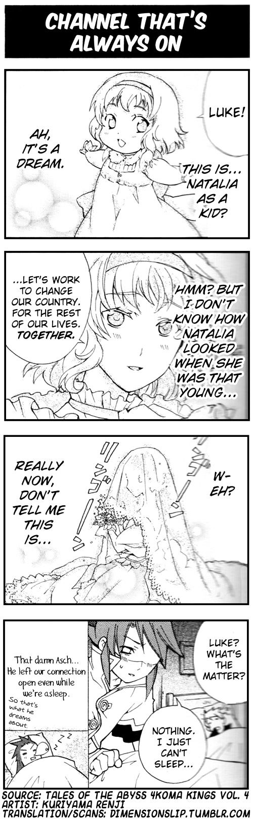 Tales Of The Abyss 4Koma Kings - Chapter 66 : V4 	Channel That's Always On