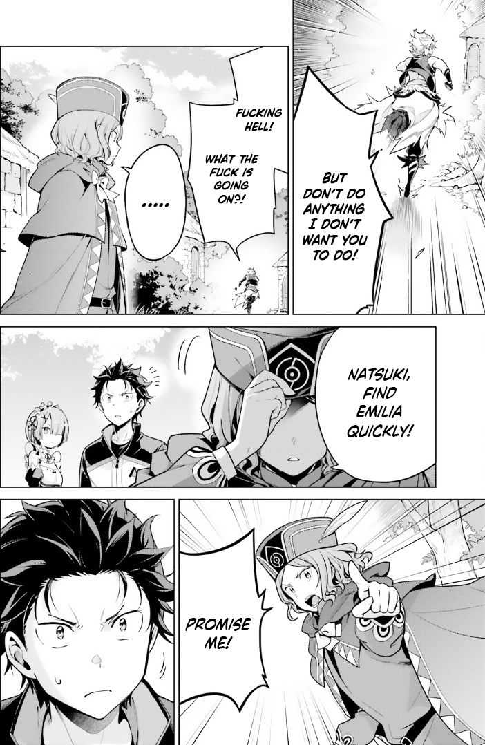 Re:zero Kara Hajimeru Isekai Seikatsu Dai 4-Shou - Seiiki To Gouyoku No Majo - Vol.9 Chapter 43: Being Left Behind