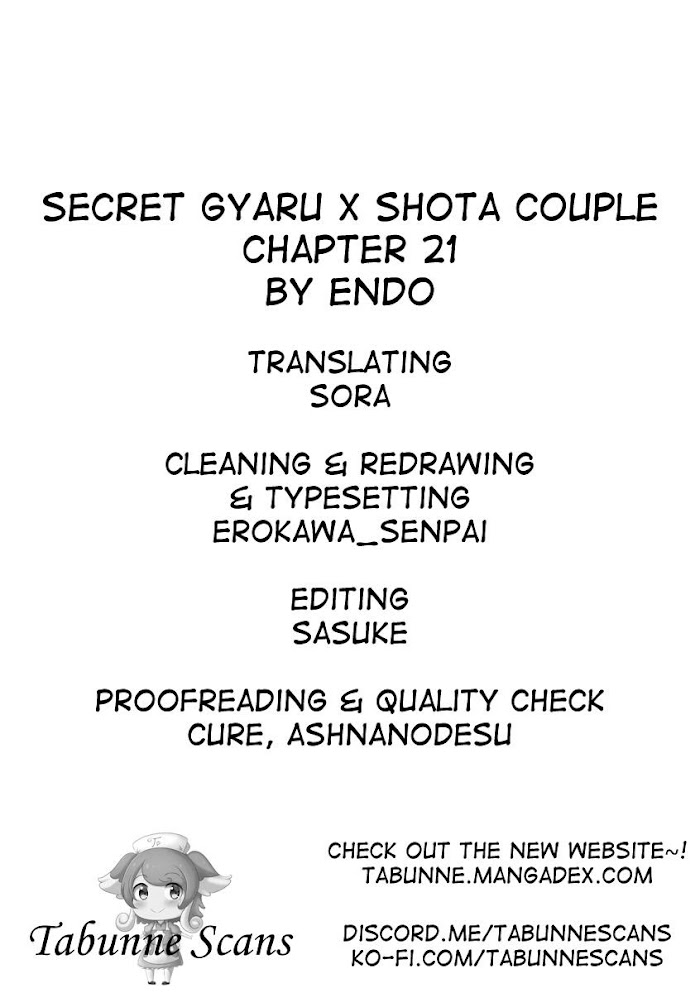 Secret Gyaru X Shota Couple - Chapter 21