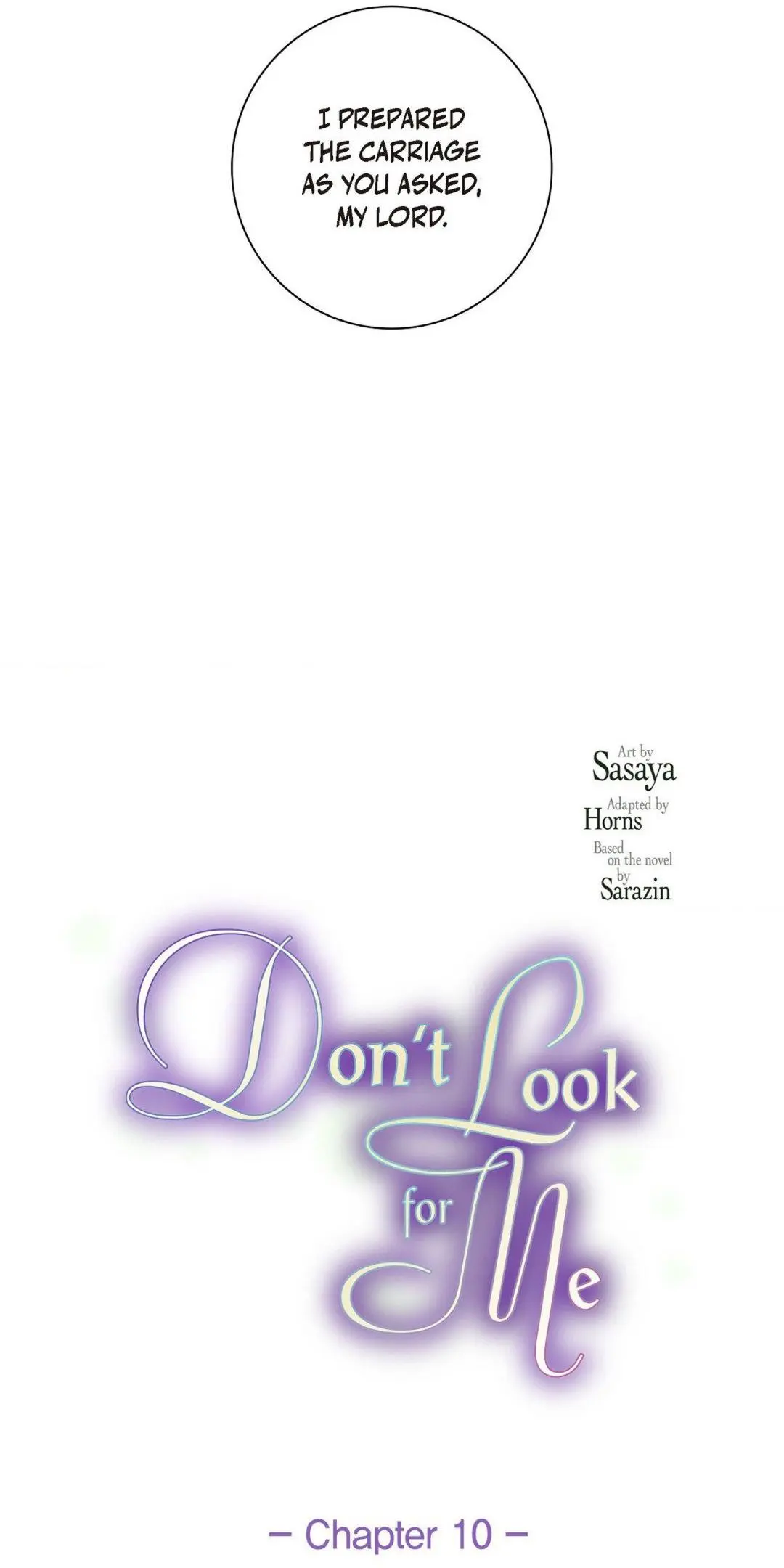 Don't Look For Me - Chapter 10