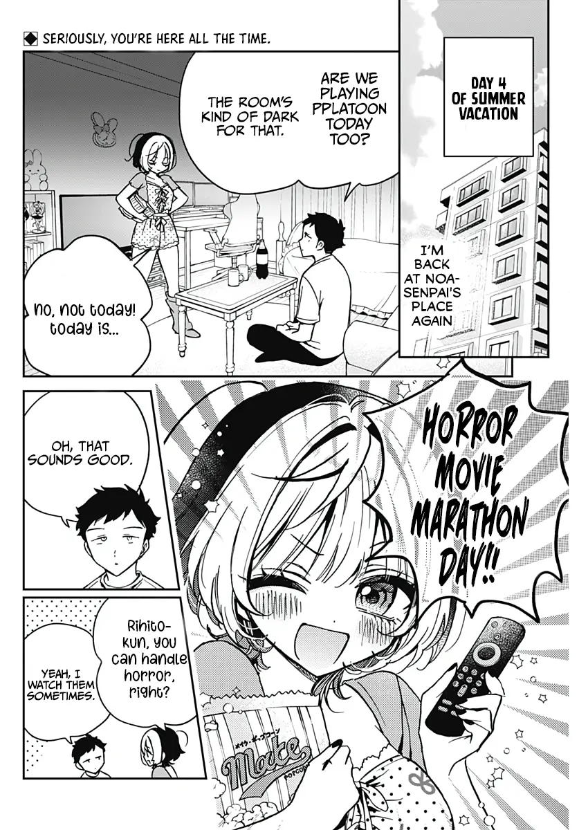 Noa-Senpai Wa Tomodachi. - Vol.4 Chapter 32: Noa-Senpai And Horror Movies