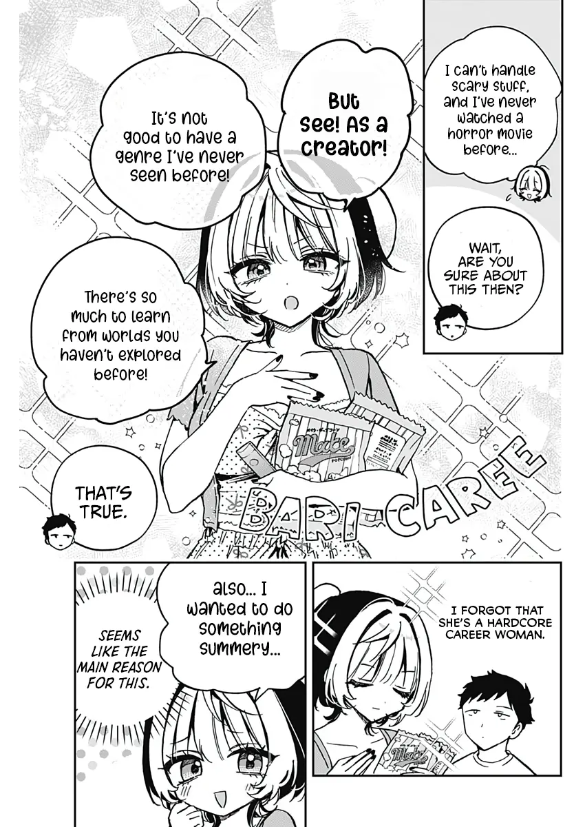 Noa-Senpai Wa Tomodachi. - Vol.4 Chapter 32: Noa-Senpai And Horror Movies