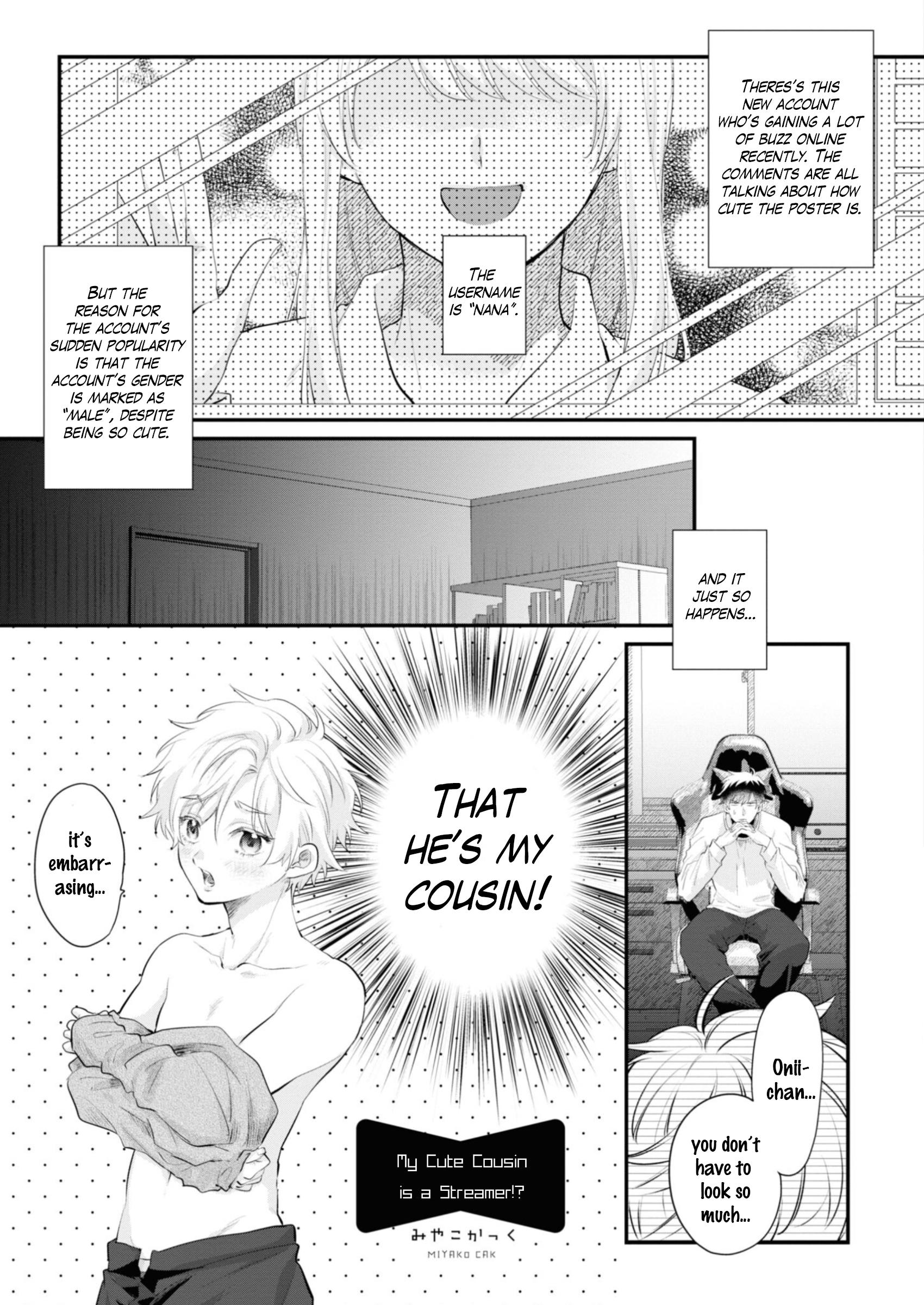 Saikyou Kawaii Aitsu (♂) Ni Dokidoki Saserarechau Anthology - Vol.1 Chapter 5: My Cute Cousin Is A Streamer!?