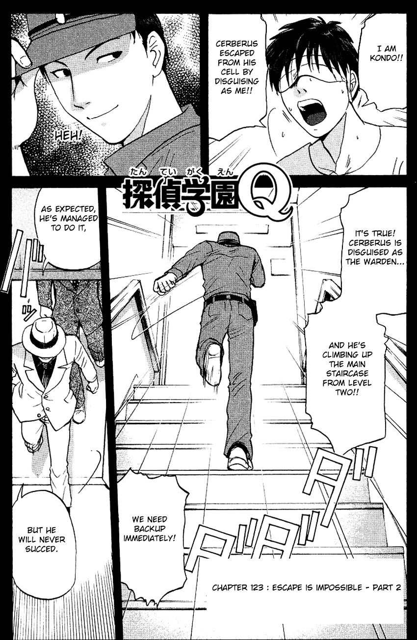 Tantei Gakuen Q - Chapter 123 : Escape Is Impossible - Part 2