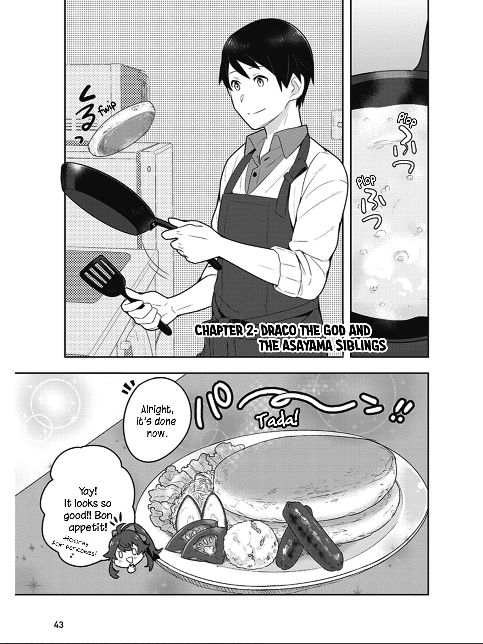 Isekai Healthy Kitchen - Chapter 2: Draco The God And The Asayama Siblings