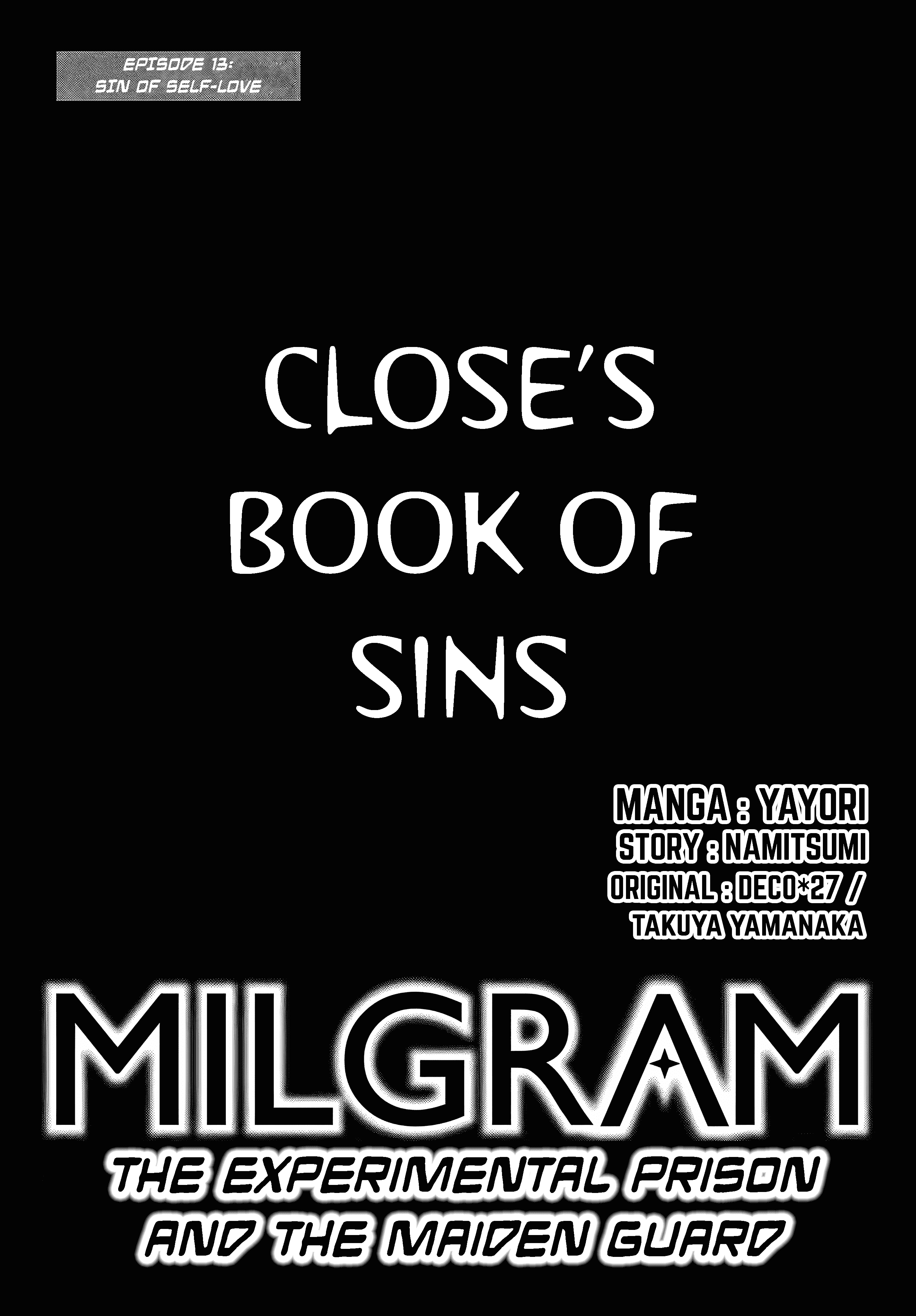 Milgram: Jikken Kangoku To Kanshu No Shoujo - Vol.3 Chapter 13: Sin Of Self-Love