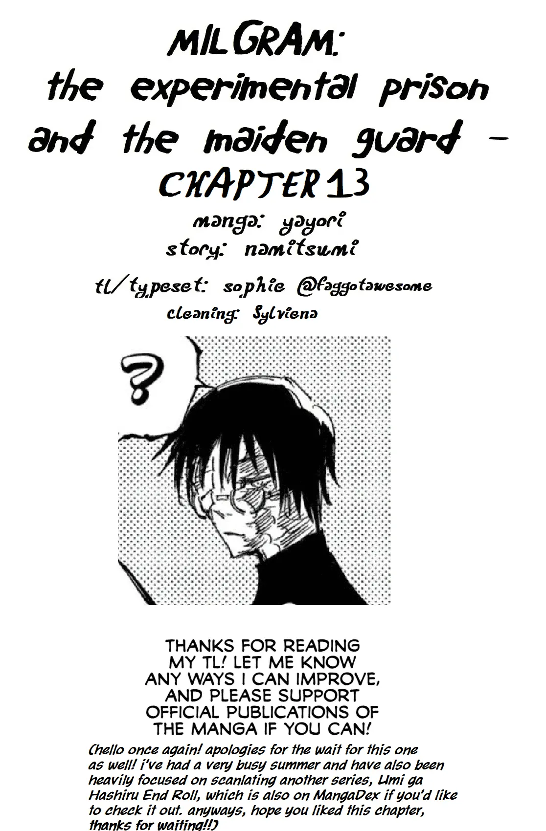 Milgram: Jikken Kangoku To Kanshu No Shoujo - Vol.3 Chapter 13: Sin Of Self-Love