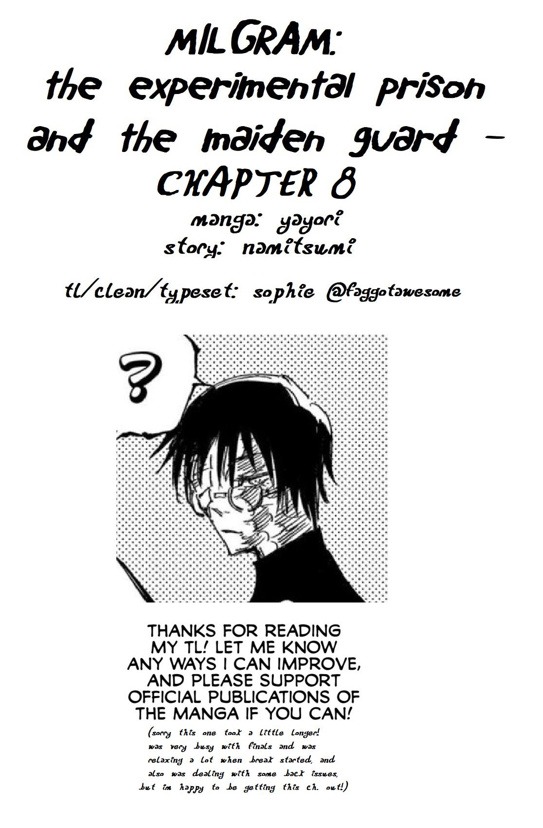 Milgram: Jikken Kangoku To Kanshu No Shoujo - Vol.2 Chapter 8: Responsibility