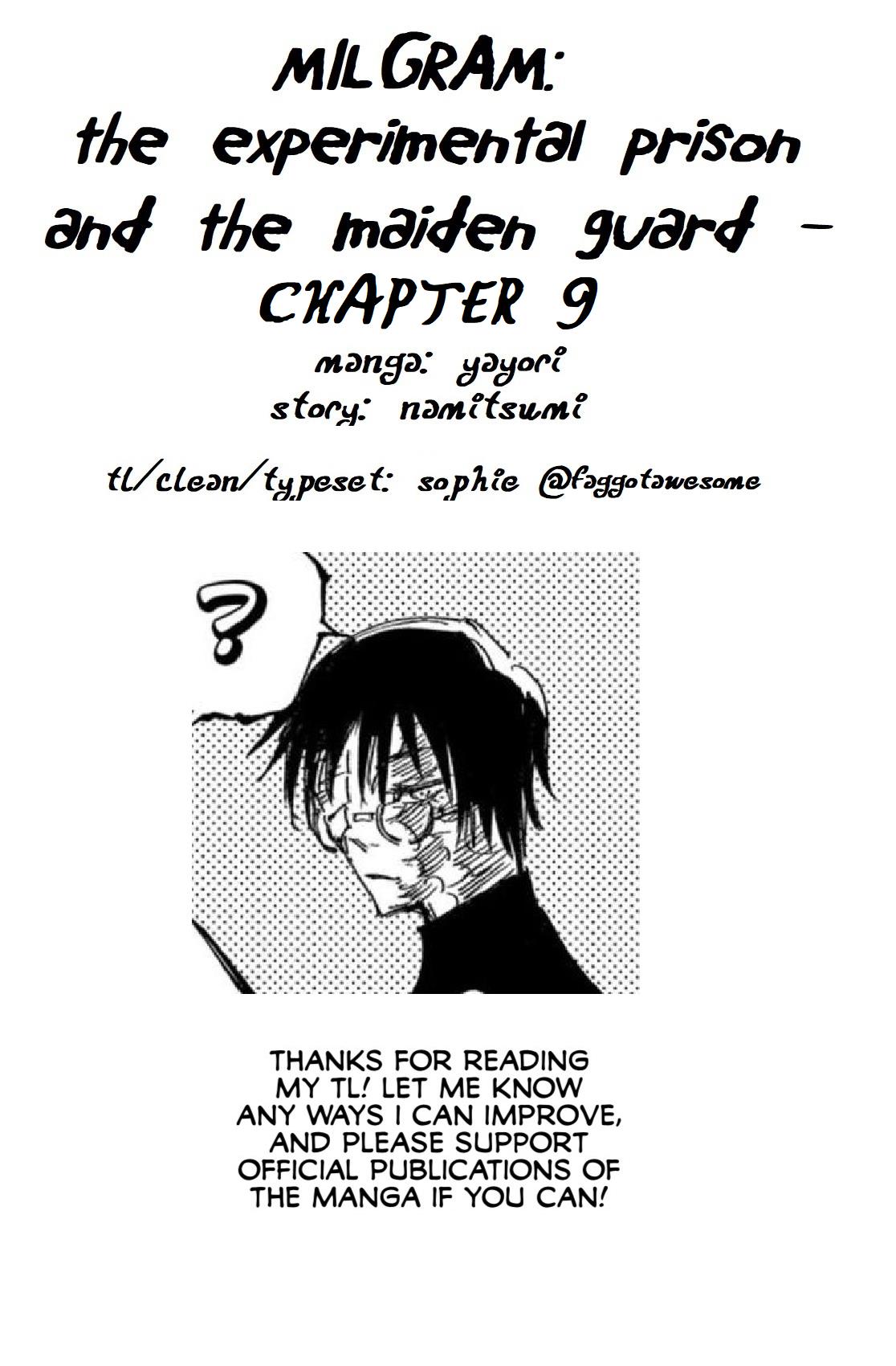 Milgram: Jikken Kangoku To Kanshu No Shoujo - Vol.2 Chapter 9: Wound