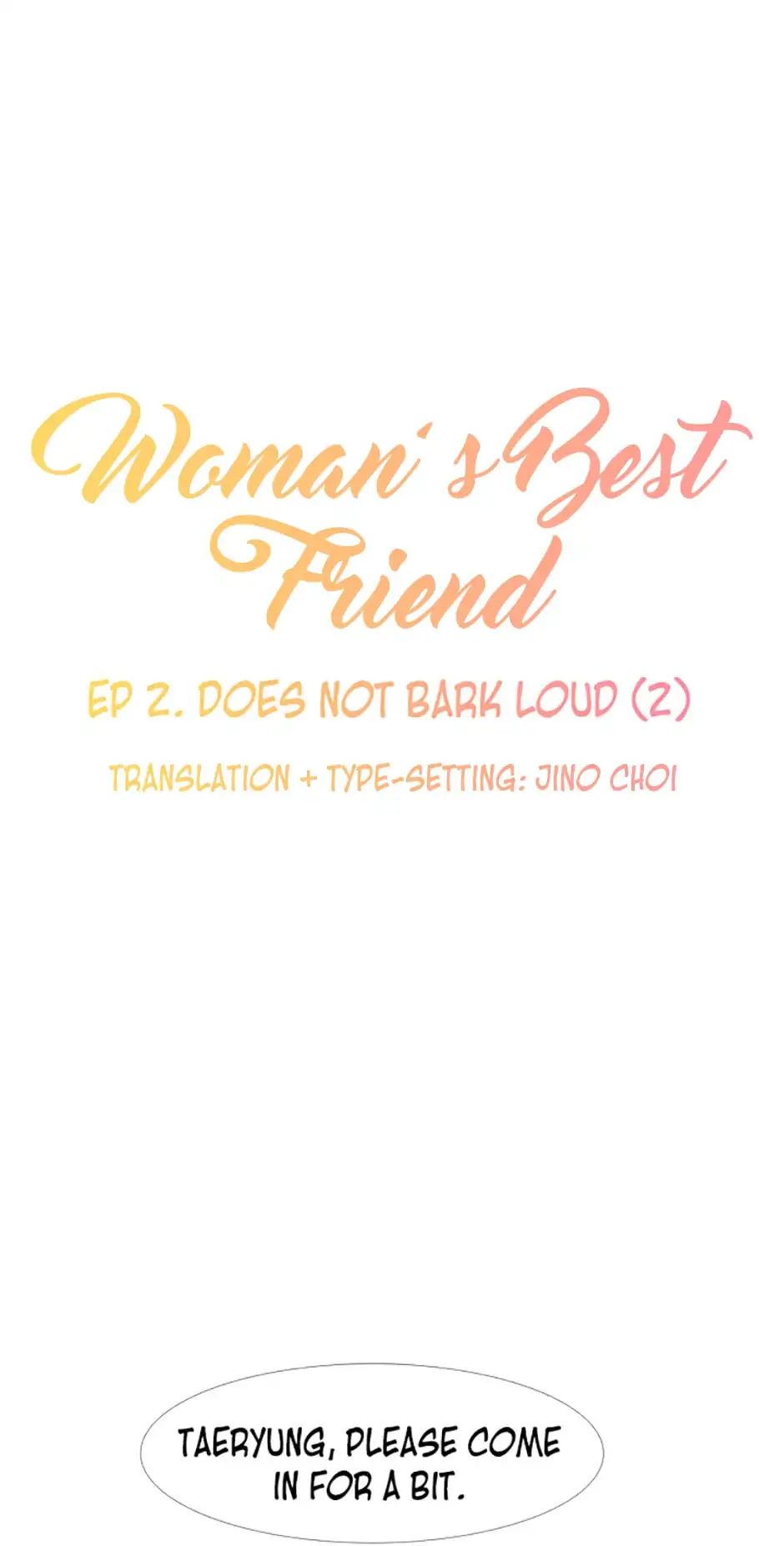 Woman's Best Friend - Chapter 2: Does Not Bark Loud (2)