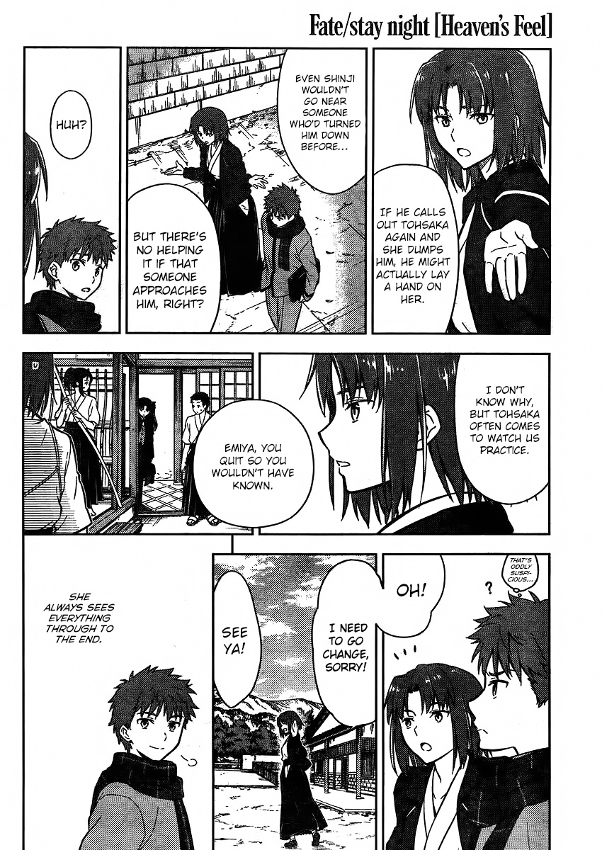 Fate/Stay Night - Heaven's Feel - Vol.0 Chapter 2: Day 2 / Omens