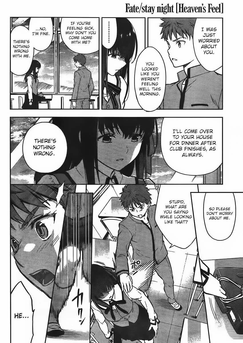 Fate/Stay Night - Heaven's Feel - Vol.0 Chapter 2: Day 2 / Omens