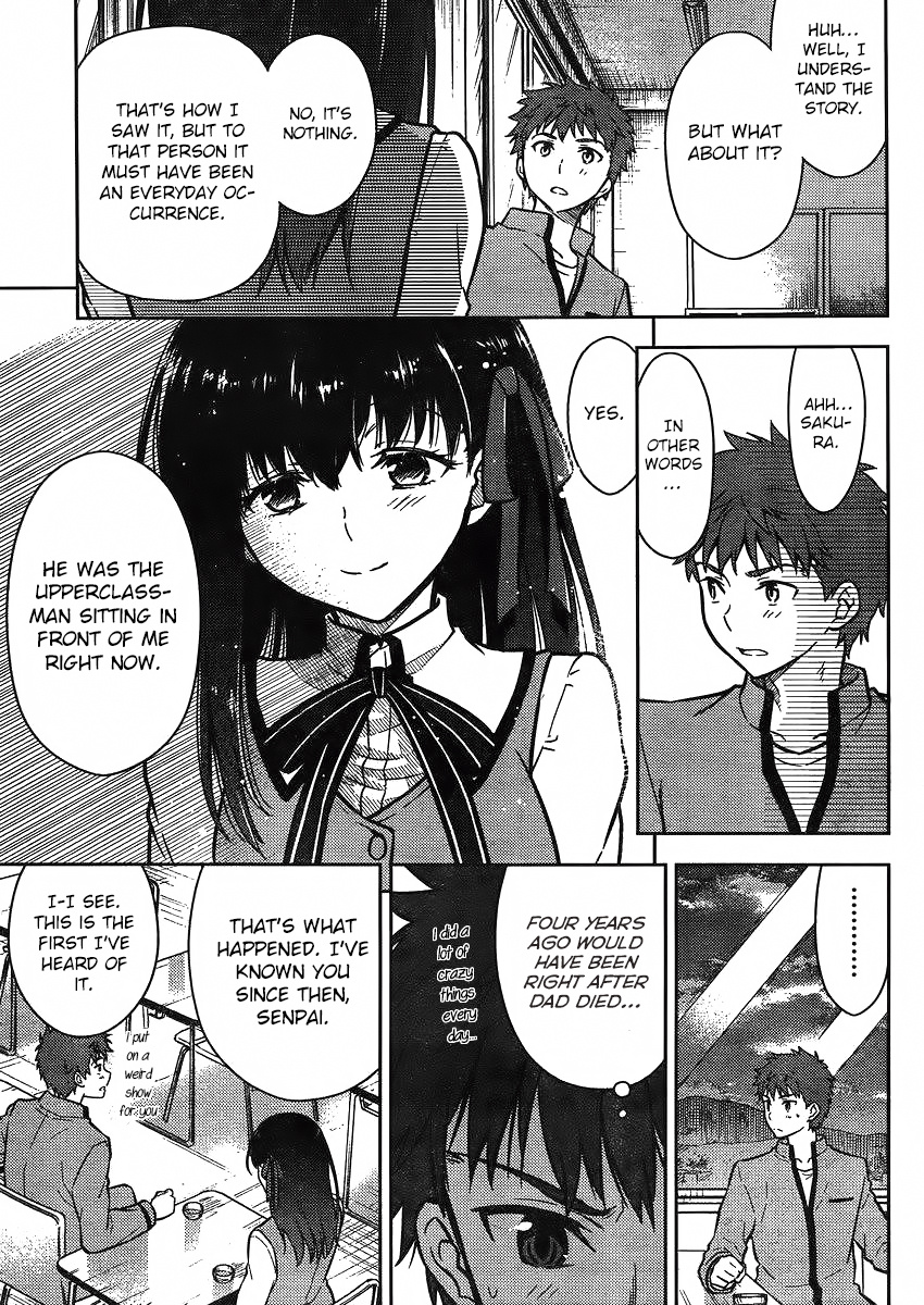 Fate/Stay Night - Heaven's Feel - Vol.0 Chapter 2: Day 2 / Omens