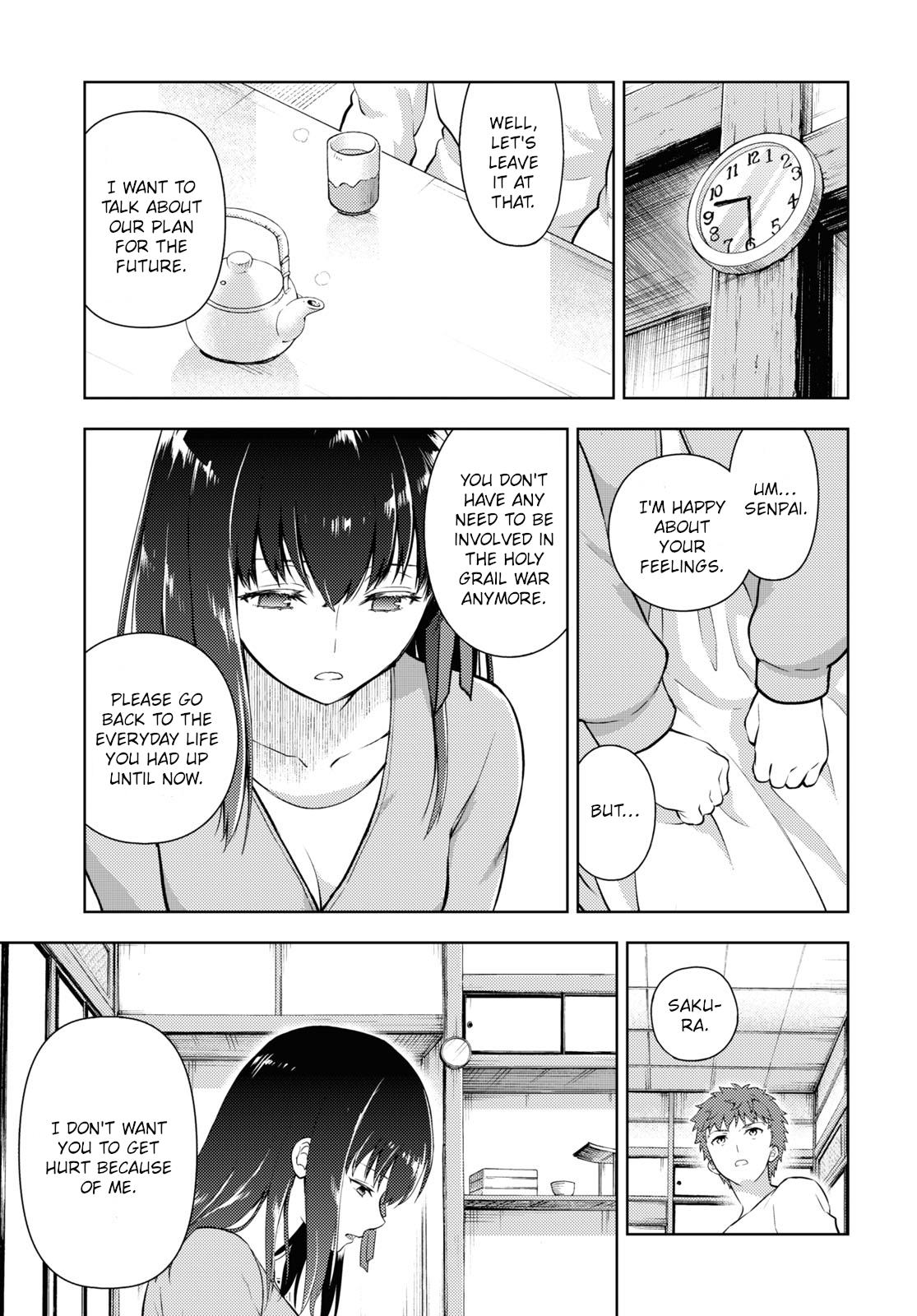 Fate/Stay Night - Heaven's Feel - Chapter 87: Day 10 / Plan For The Future (2)