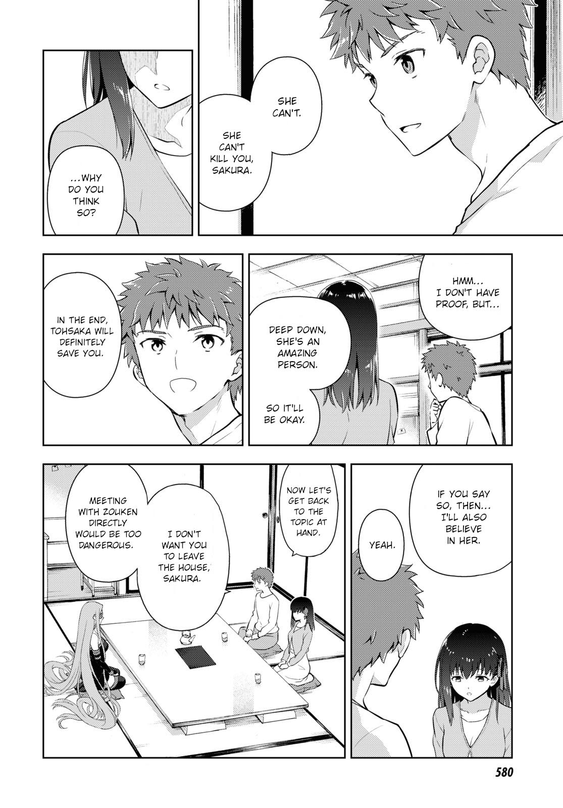 Fate/Stay Night - Heaven's Feel - Chapter 87: Day 10 / Plan For The Future (2)