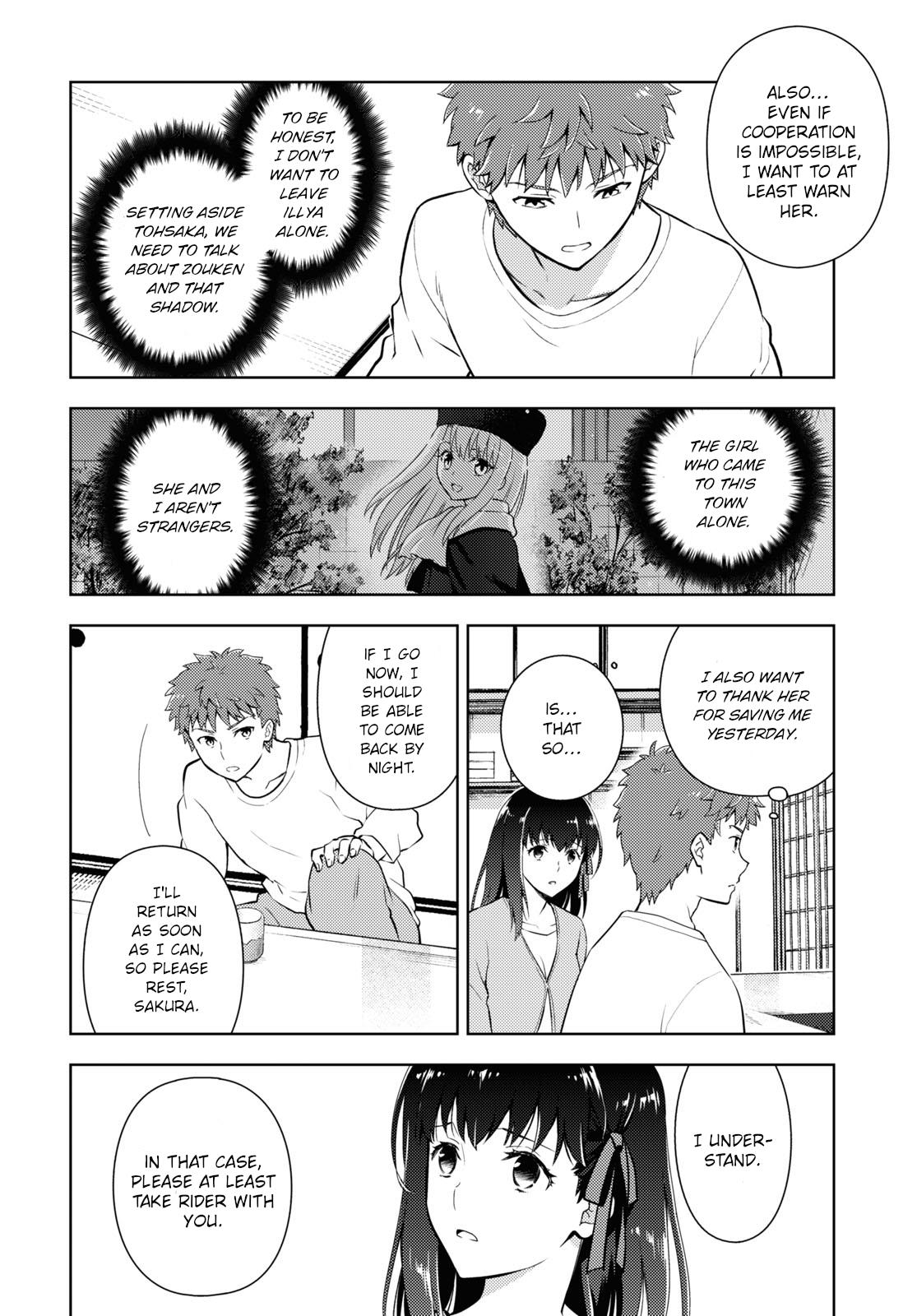 Fate/Stay Night - Heaven's Feel - Chapter 87: Day 10 / Plan For The Future (2)