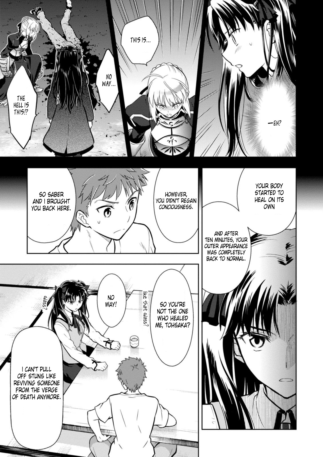 Fate/Stay Night - Heaven's Feel - Vol.0 Chapter 12: Day 4 / The Holy Grail War And Its Origins (1)