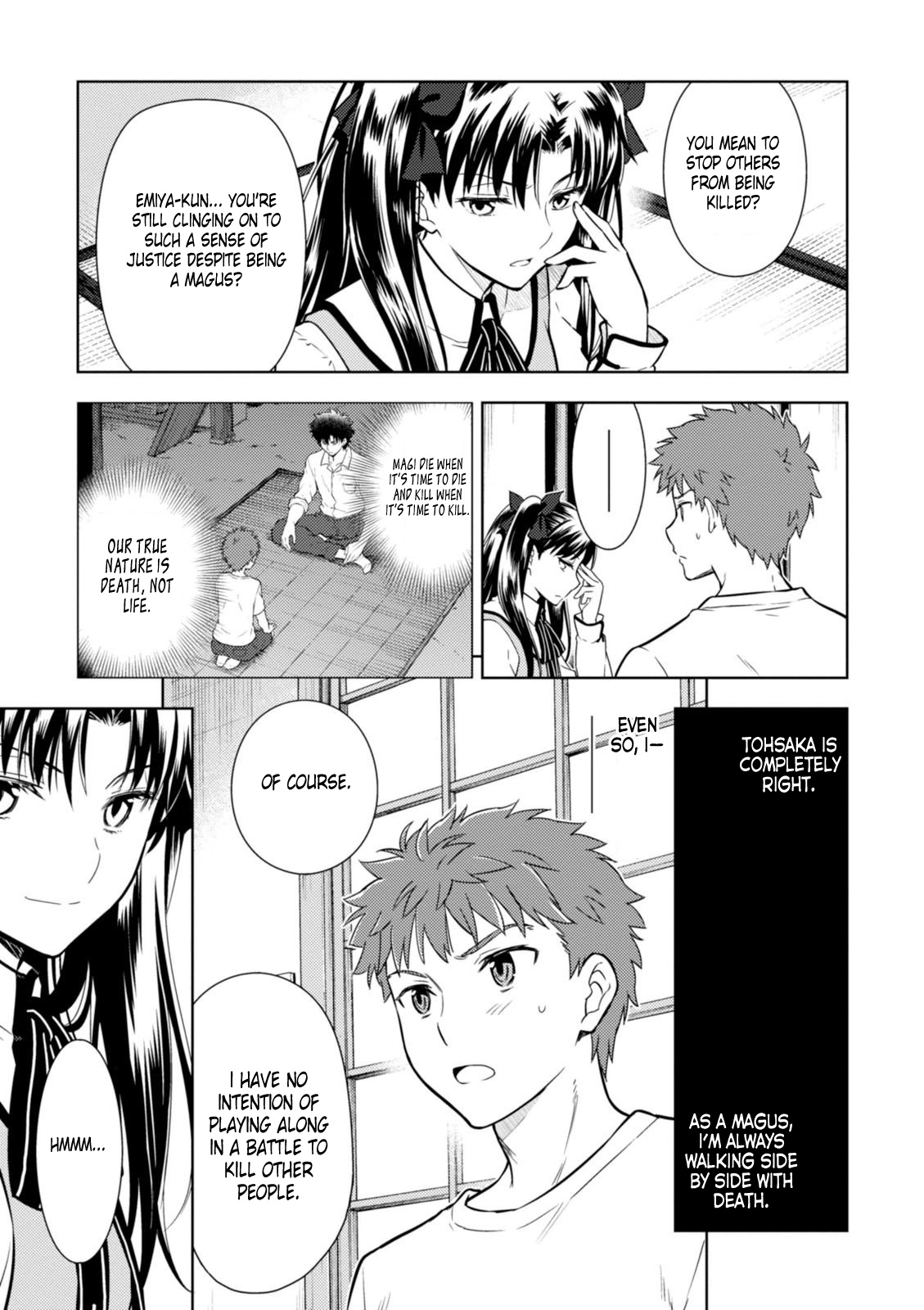 Fate/Stay Night - Heaven's Feel - Vol.0 Chapter 12: Day 4 / The Holy Grail War And Its Origins (1)