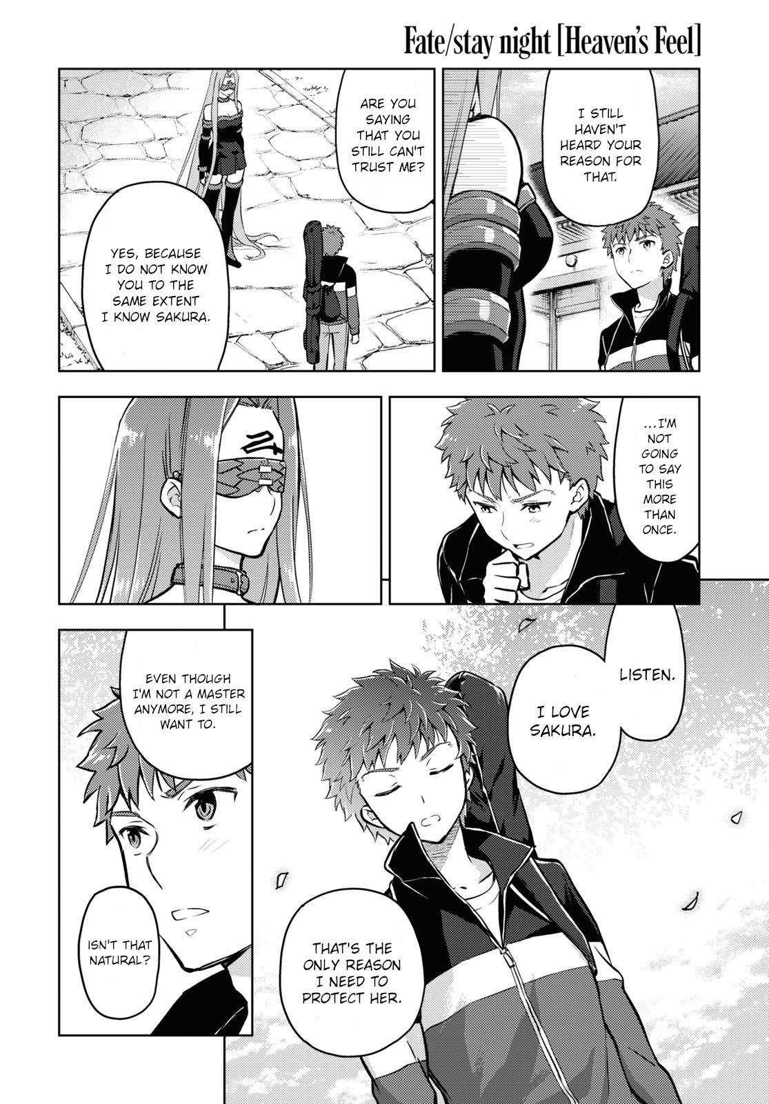 Fate/Stay Night - Heaven's Feel - Chapter 88: Day 10 / Plan For The Future (3)