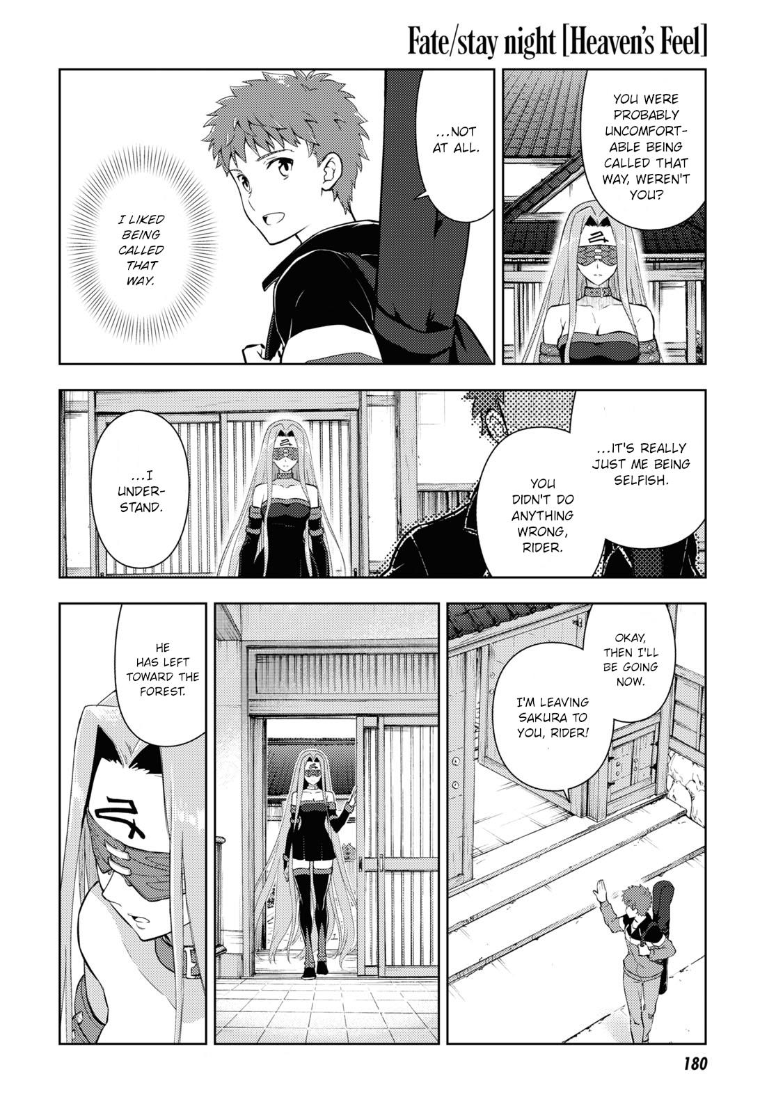 Fate/Stay Night - Heaven's Feel - Chapter 88: Day 10 / Plan For The Future (3)