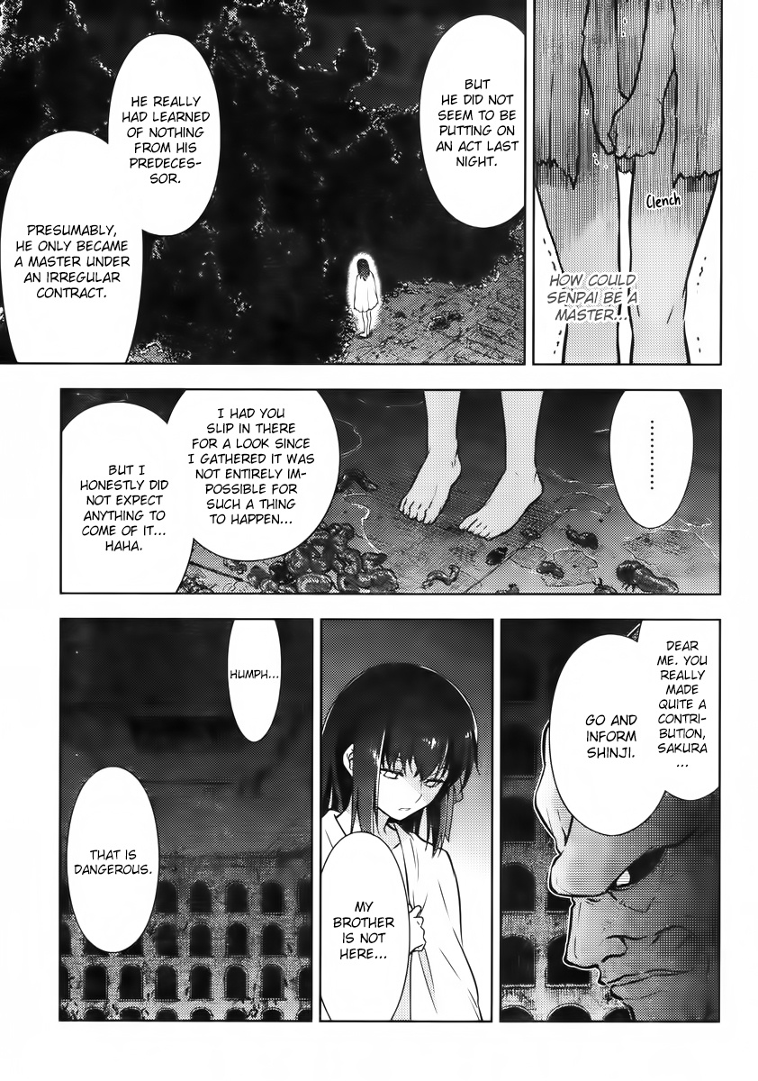 Fate/Stay Night - Heaven's Feel - Vol.0 Chapter 9: Day 3 / Demonic Worms