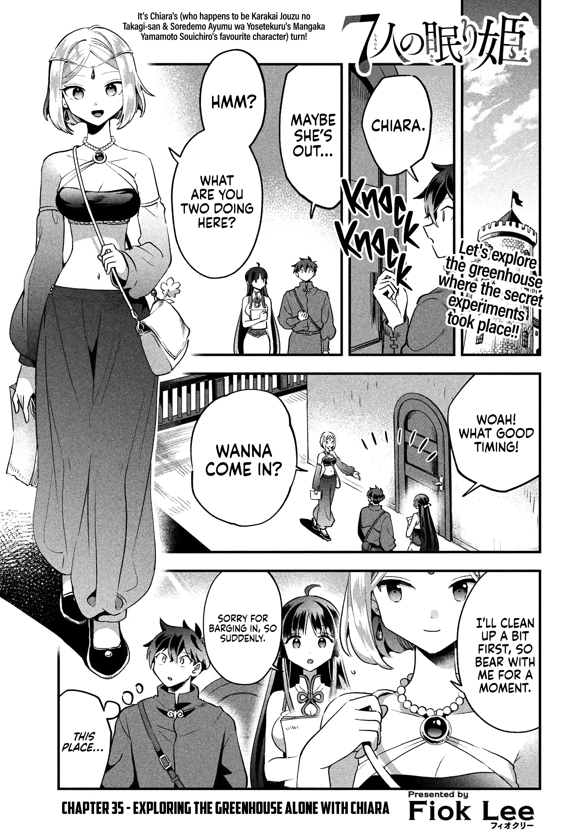 7-Nin No Nemuri Hime - Vol.4 Chapter 35: Exploring The Greenhouse Alone With Chiara