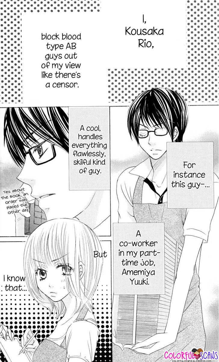 B-Gata Kareshi No Aishikata - Vol.1 Chapter 4 : Countermeasure Your Inclination To An Ab Blood Type Guy