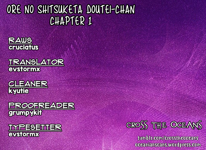 Ore No Shitsuketa Doutei-Chan - Vol.1 Chapter 1