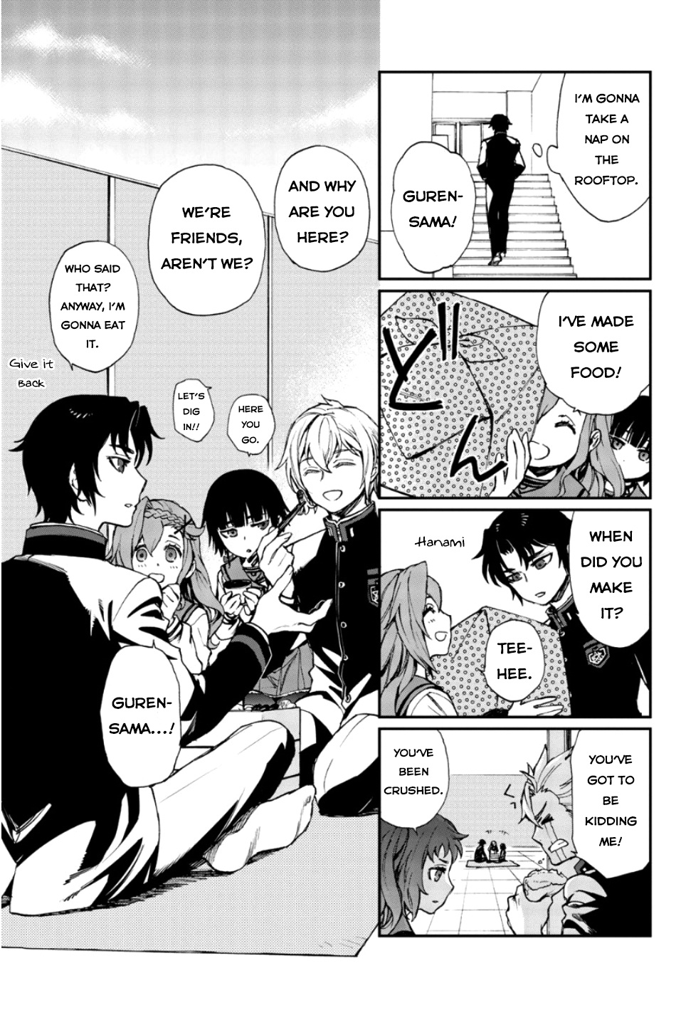 Owari No Seraph: Ichinose Guren, 16-Sai No Catastrophe - Vol.4 Chapter 14.5: Omake From Volume 1 To Volume 3