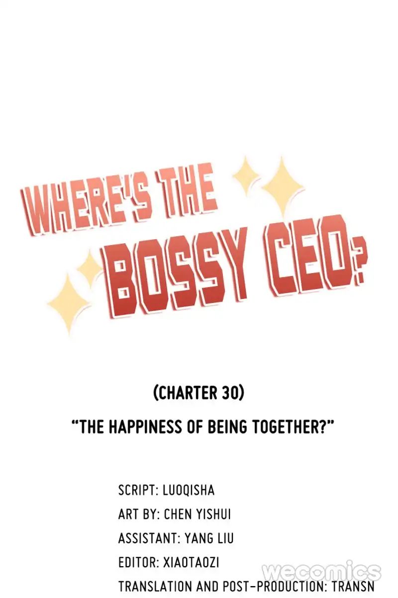 Where's The Bossy Ceo? - Chapter 30: The Happiness Of Being Together