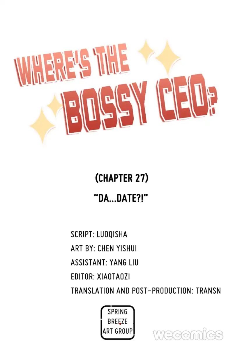 Where's The Bossy Ceo? - Chapter 27