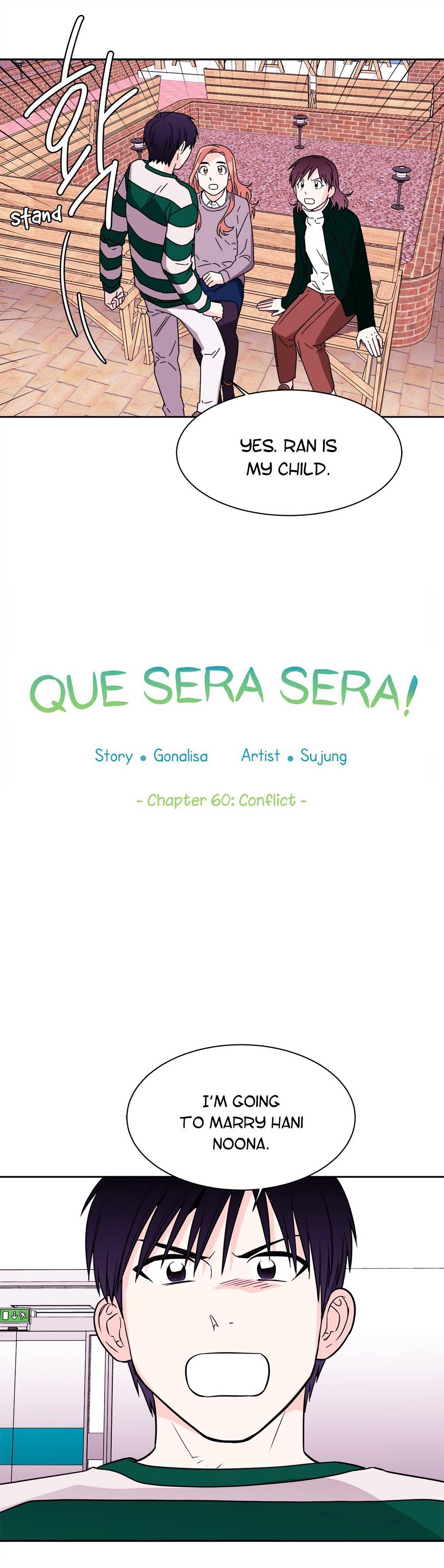 Que Sera, Sera - Chapter 60 : Conflict