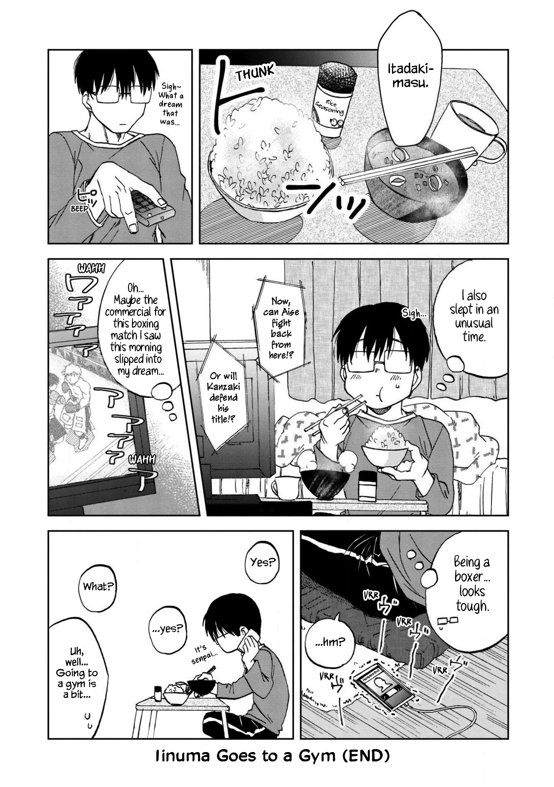 Meshinuma - Vol.4 Chapter 51.1: Iinuma Goes To A Gym