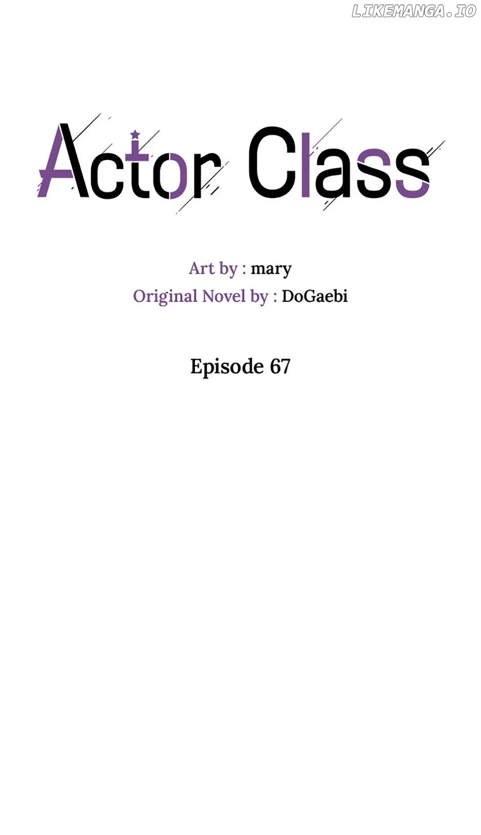 Actor Class - Chapter 67