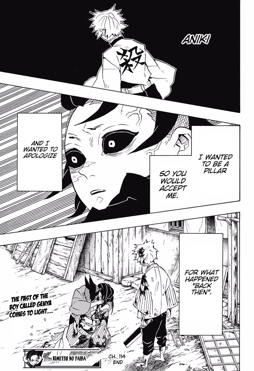 Kimetsu No Yaiba - Chapter 114 : Wanting To Be Accepted