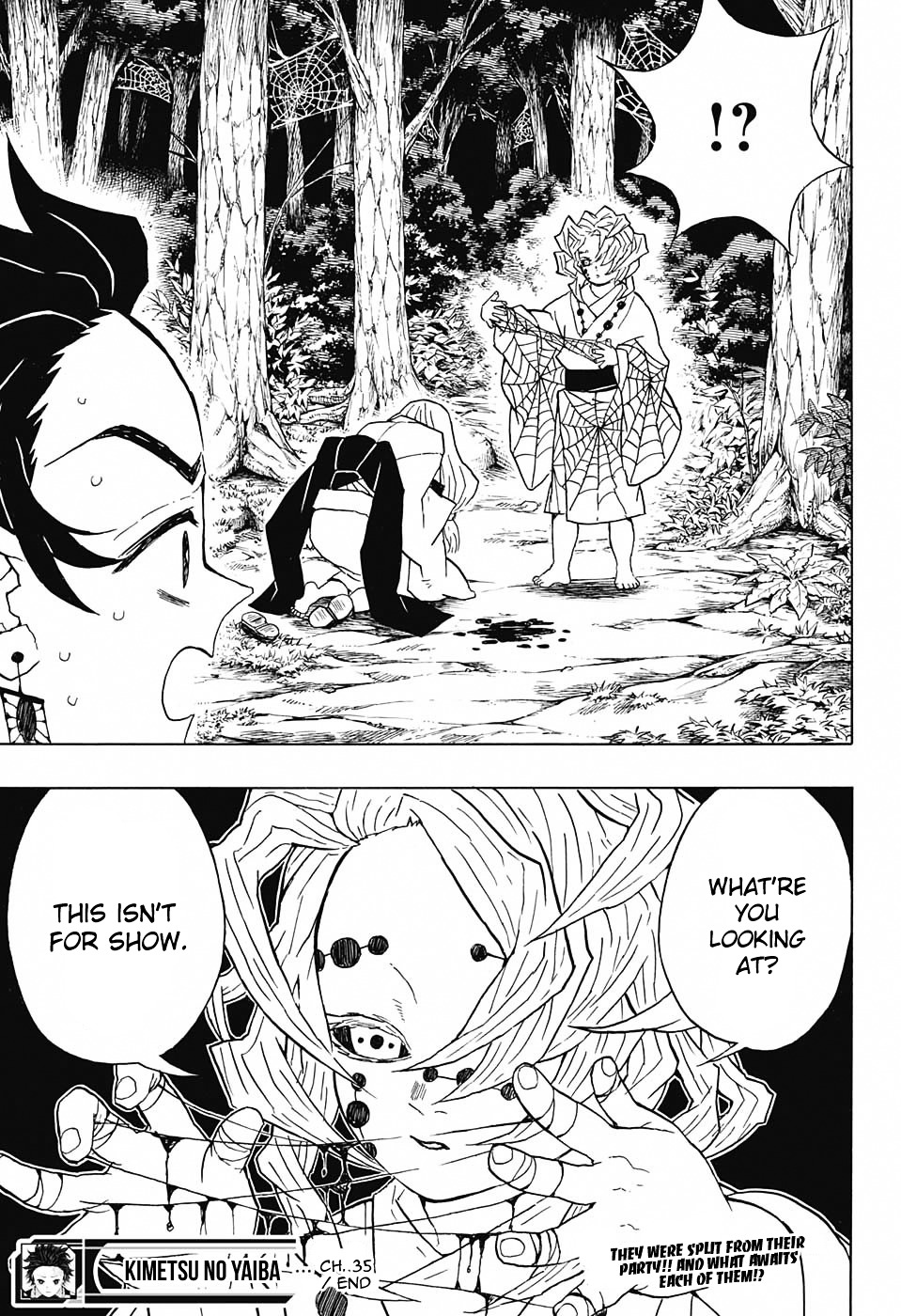 Kimetsu No Yaiba - Chapter 35 : Scattered