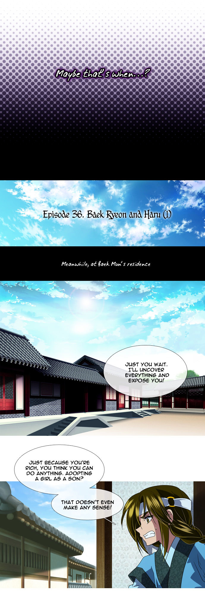 Moon-Ah - Chapter 36 : Baek Ryeon And Haru (1)