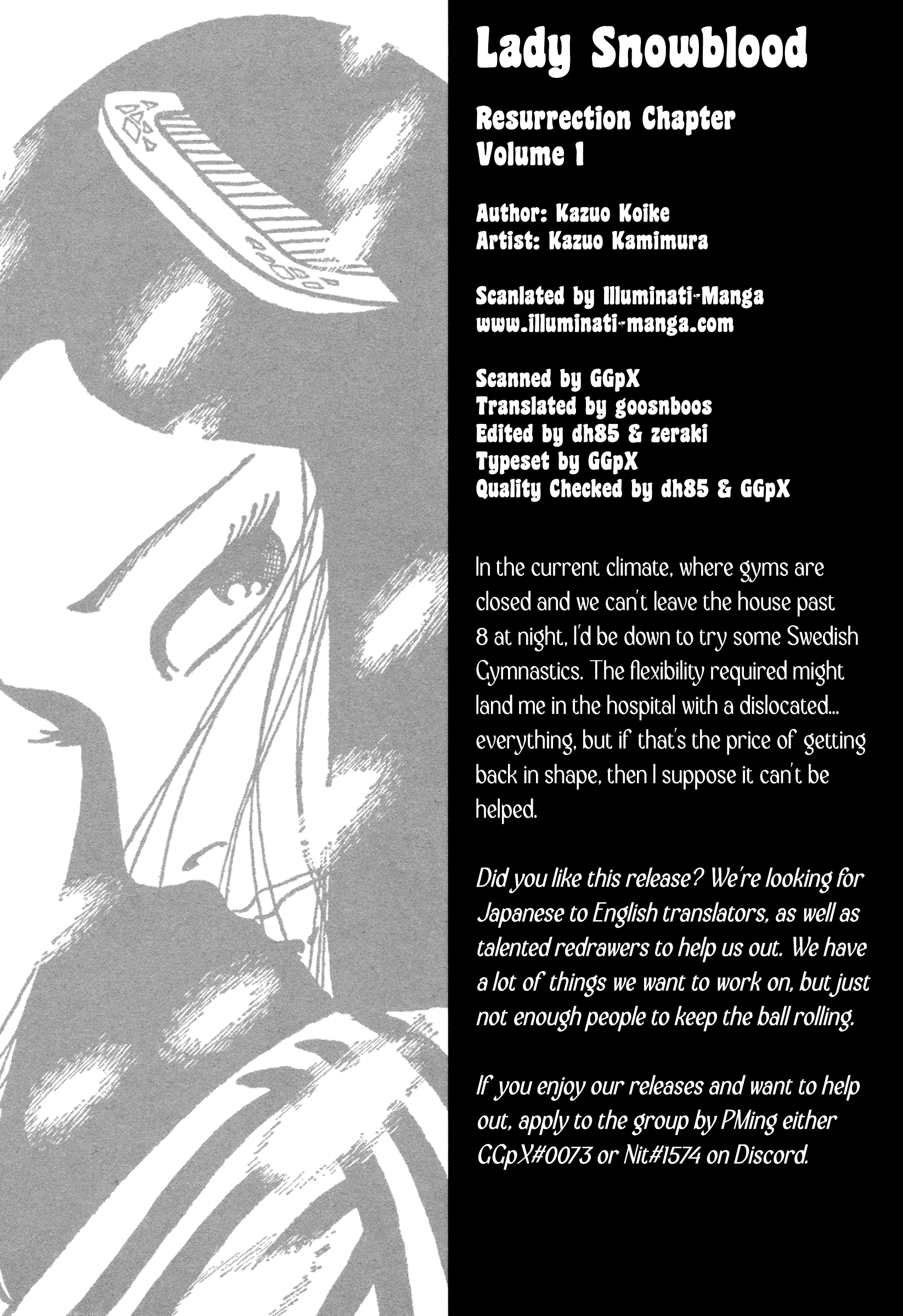 Lady Snowblood - Revival Arc - Vol.1 Chapter 2: The Mysterious Female Gymnastics Teacher: Questioning Her Identity (2)