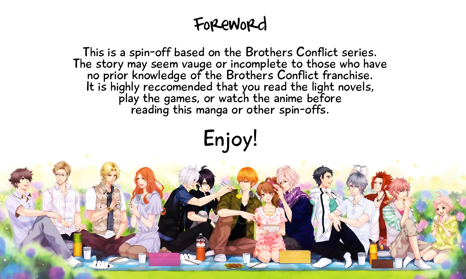 Brothers Conflict Feat. Natsume - Vol.1 Chapter 1 : Chapter 01