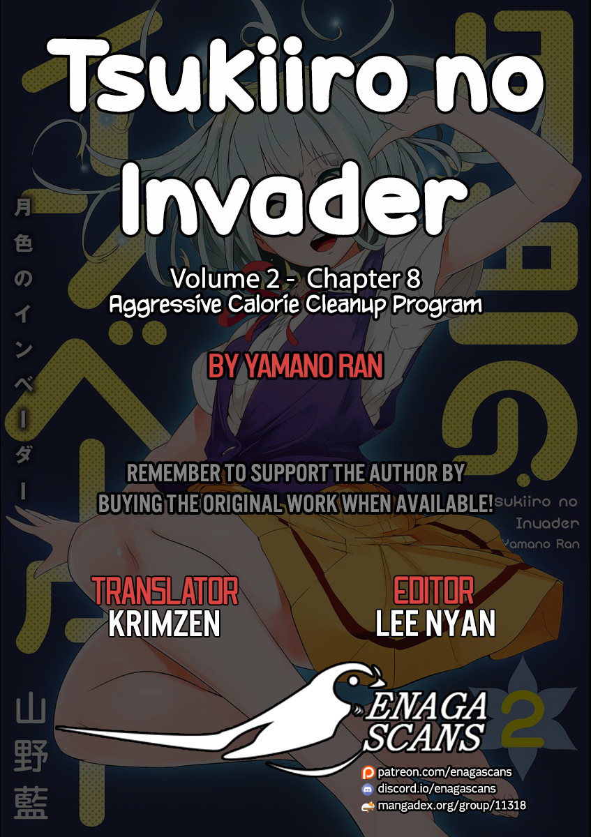 Tsukiiro No Invader - Vol.2 Chapter 8: Aggressive Calorie Cleanup Program