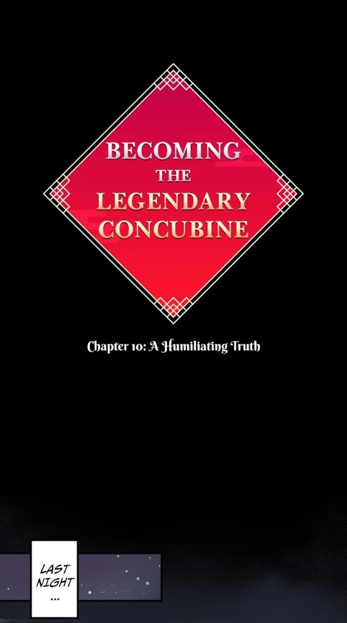 Becoming The Legendary Concubine - Chapter 10 : A Humiliating Truth