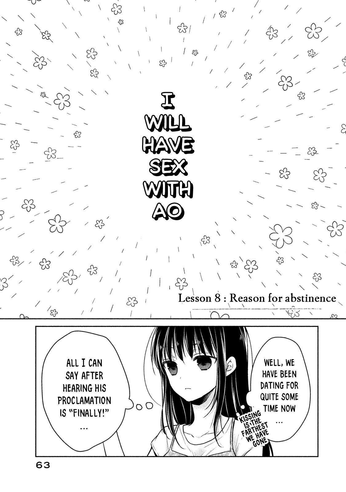 Midara Na Ao-Chan Wa Benkyou Ga Dekinai Otona-Hen - Vol.2 Chapter 8: Reason For Abstinence