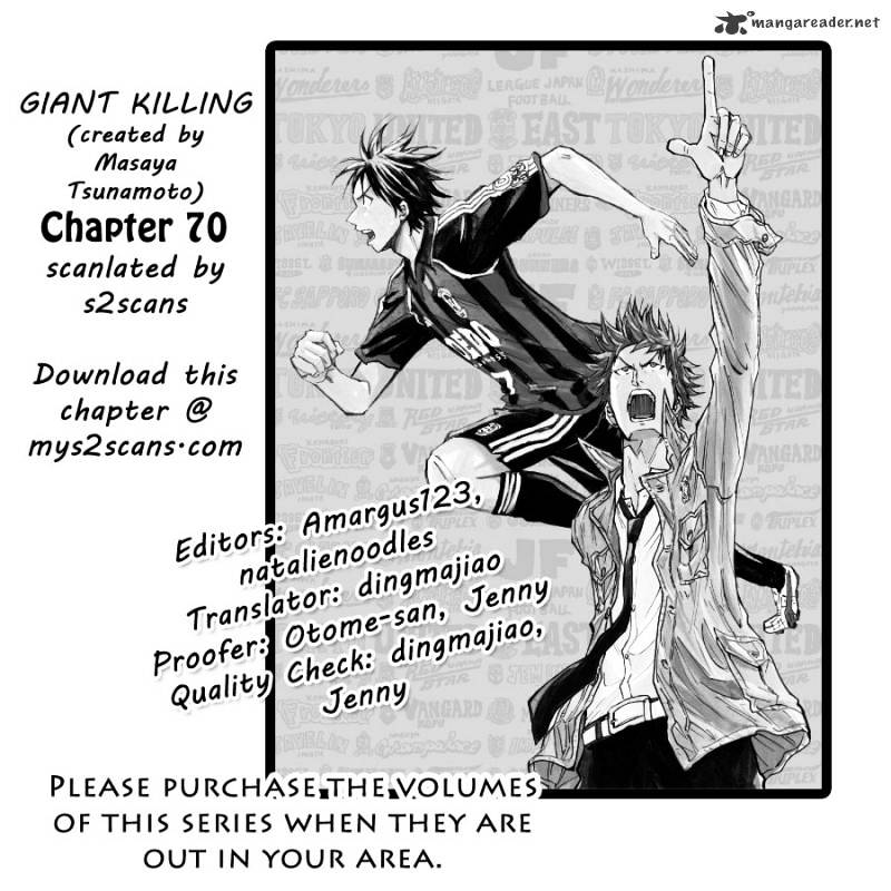 Giant Killing - Chapter 70