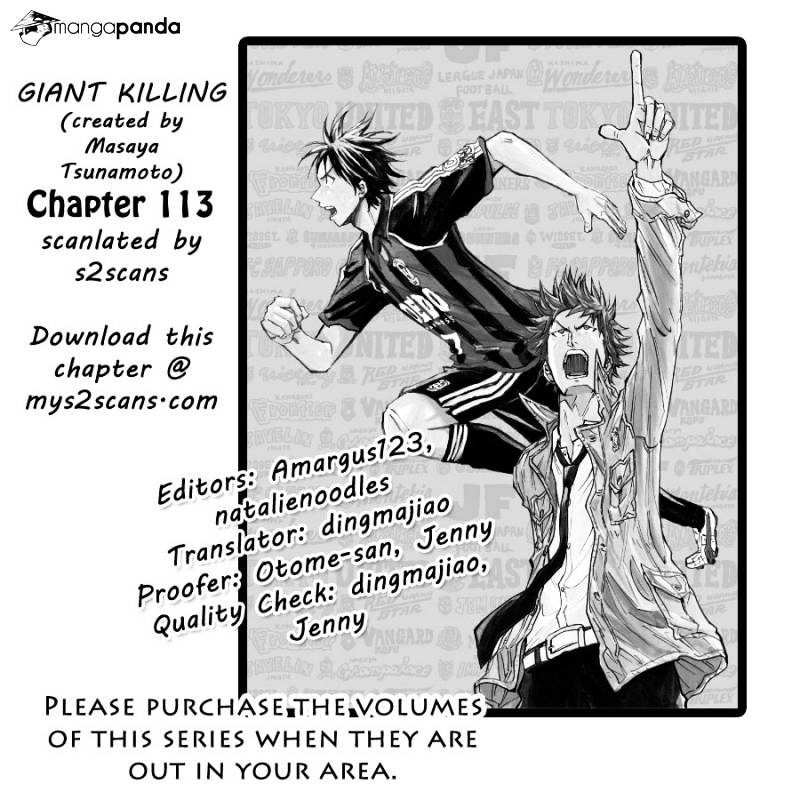 Giant Killing - Chapter 113